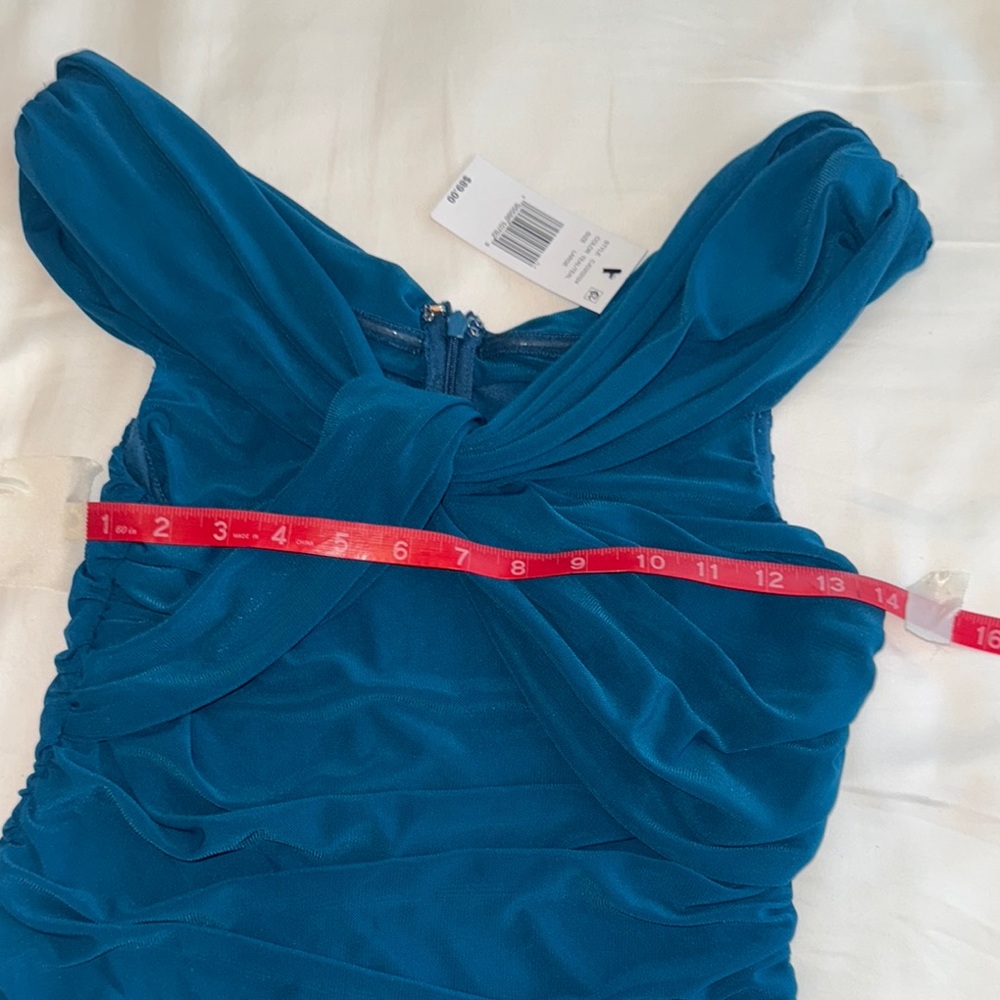 Lulu's Blue Ruched Mini Dress - Picture 6 of 7